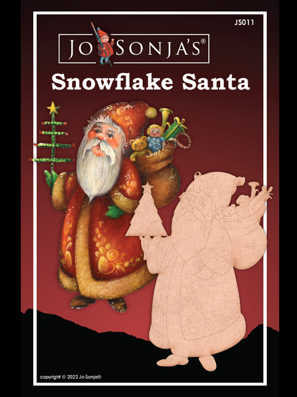 Snowflake Santa Ornament - JS011 – Jo Sonja's
