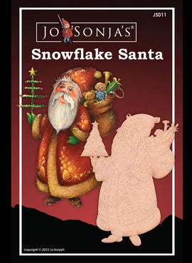 Snowflake Santa Ornament - JS011
