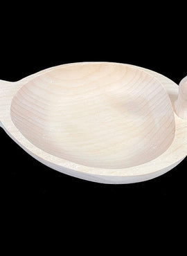 Lg Carved Duck Bowl - unfinished