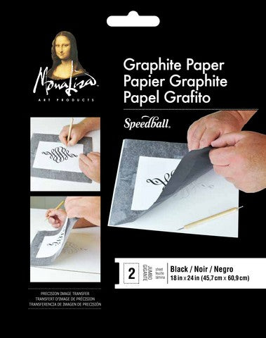 Black - Mona Lisa Jumbo Graphite Paper - 18 x 24