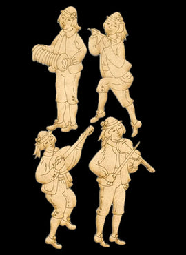 Folk Musician Ornaments - JN009