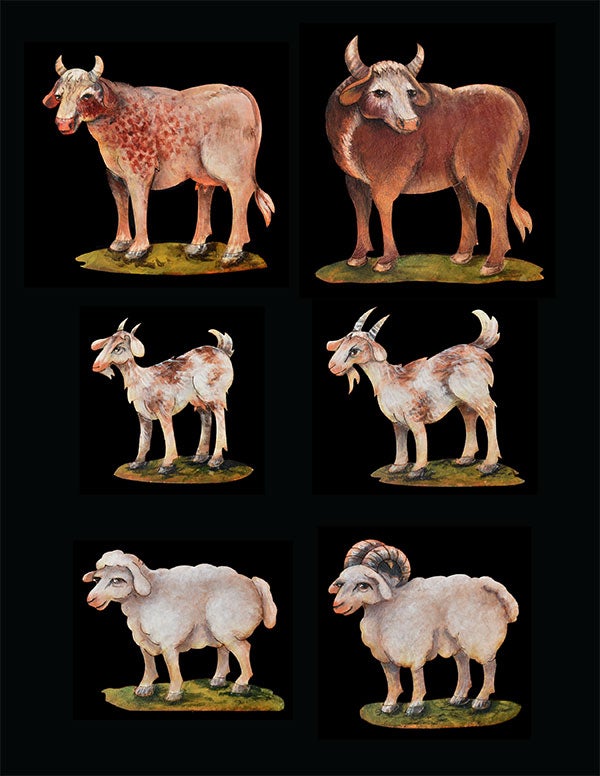 Ark - Domestic Animals with Stands - JN100
