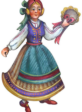 Folk Dancer Ornaments - JN008