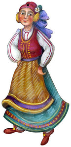 Folk Dancer Ornaments - JN008