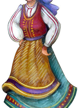 Folk Dancer Ornaments - JN008