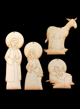 Nativity Ornaments - Collection One - Holy Family - JN001