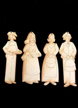Nativity Ornaments - Collection Five - Village Folk 2 - JN005