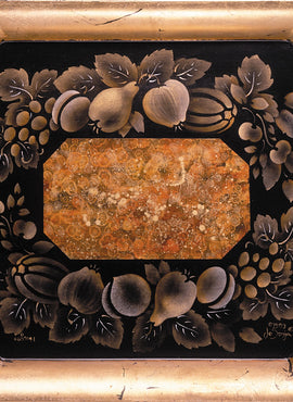 Metallic Stenciled Tray - JP1144