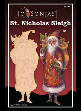 St. Nicholas Sleigh Ornament - JS010