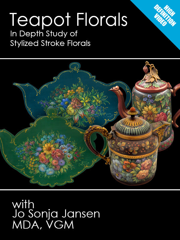 Teapot Florals Online Class - JP3376