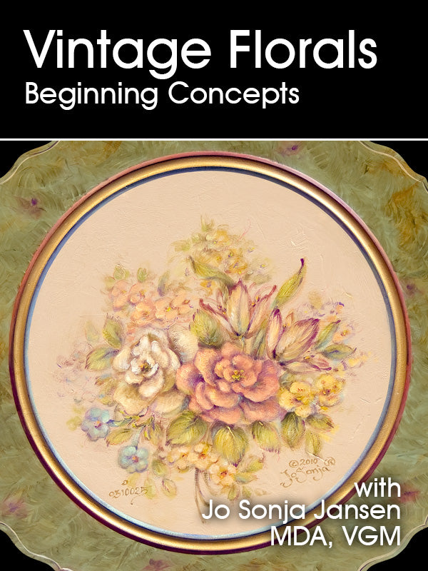 Vintage Florals Beginning Concepts Online Class